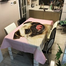 Hello Dog 多款方形桌巾, 4, 60 x 60 cm