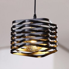 方形線條單燈吊燈, 單一顏色