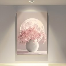 애화 01 사랑 달빛 그림 액자, 캔버스액자