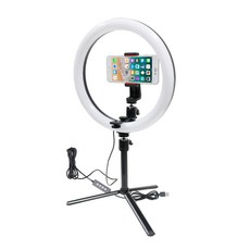 개인방송 포터블 LED 링라이트 촬영 세트, 1세트, VDL-120S