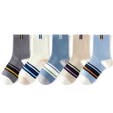 IBboom 兒童條紋重點襪子5件組 F88