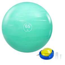 Bfit 防爆健身球 + 打氣筒 + 氣塞拔除器套組, 翡翠薄荷綠