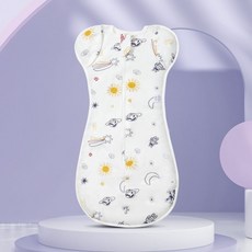 Starbean 新生兒用 按扣袖 拉鍊款 包巾 75cm