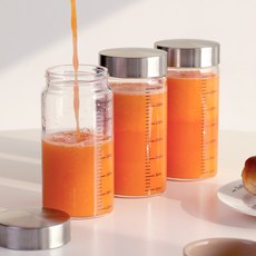 이우아여사 내열유리 눈금유리병, 3개, 300ml