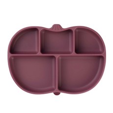 cucopama 孩童南瓜造型餐盤, 餐盤, 酒紅色