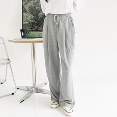 Heyjin女款皺褶日常寬鬆運動褲