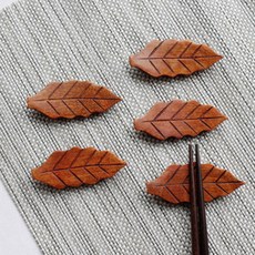 Koipe樹葉木質筷勺架 M 5入, 單色, 1個