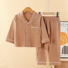 Starbean 兒童學生日常素色居家服上下套裝