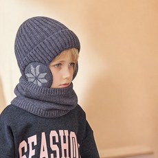 SOMNIUMBEBE 兒童護耳毛帽 + 圍脖套組