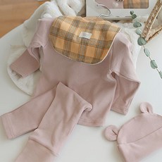 Ang Ang 嬰幼兒新生兒百日禮物 兔子熊居家服 上衣 + 下著 + 圍兜 + 刺繡帽套組