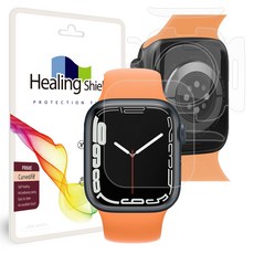 힐링쉴드 애플워치 프라임 고광택 액정보호필름2p + 심박센서2p+측후면2p, 1세트