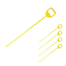 Market A多功能棒髮片, 黃色的, 5個