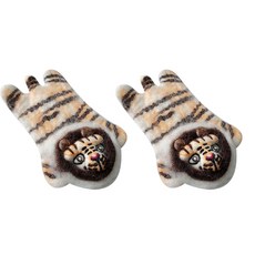 動物角色毛氈裝飾杯墊 07 2入, 混合色