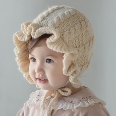 HAPPY PRINCE 褶邊針織帽