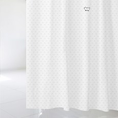 北歐風格浴簾 sc877+塑膠掛鉤 12入+窗簾掛桿 白色, 混色