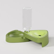 PASTEL PET 寵物起司造型折疊飲水碗, 綠色, 1個