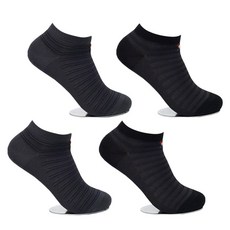 Arnold Palmer 男款夏季運動短襪 TKA05 2雙, 黑色+石灰色