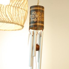 Kuching island. 竹風鈴 管狀風鈴 玄關門鈴, 棕色