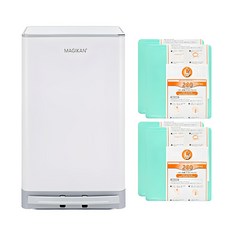 MAGIKAN Stella 垃圾桶 27公升 + 280R4B 補充包 4入套組, 白色