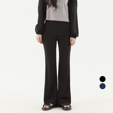 Cotton Closet 女款透氣涼感布料彈性鬆緊帶長版靴型西裝褲