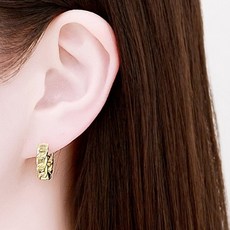 NOID-B 鋼製鍊條感造型耳環