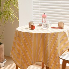 FORHOME 手工紐約莊園亞麻桌布, 美國起司, 1個, L(130 x 160 cm)