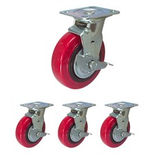 MASTER. S DS 30系列 中型腳輪 DS 3060 PVP(R)-BK, 4個