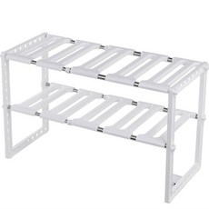 可調節長度2層水槽整理架, 單一顏色, 1個