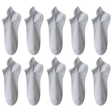 Biyou Shop 男士簡約踝襪 10雙, 灰色