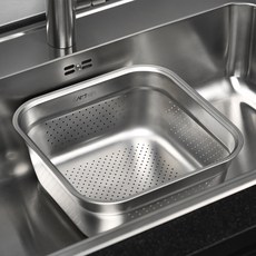 Kitchen-Art 不鏽鋼方形沖孔洗碗槽 8L, 單一顏色, 1個