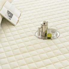 SesaOnline Soft透氣柔軟防蟎絎縫薄墊, 象牙白