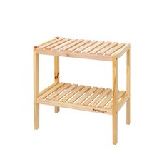 MONOMENT 多用途玄關整理立式層架, 原木, 2層