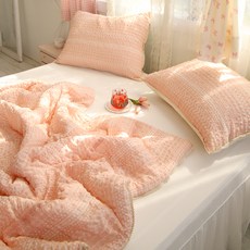 ANDCOTTON Blossom 蓬鬆柔軟涼被, 珊瑚粉色