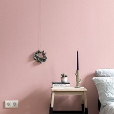 홈앤데코 물로붙이는 간편한 벽지, 1089-5 핑크