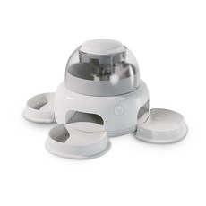 Nyangizeumeong 貓狗零食鼻子走玩具觸摸自餵食器, 白色的, 1個