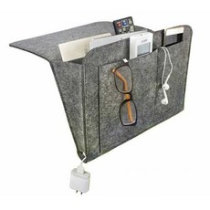 床邊遙控器收納多功能收納盒, 02深灰色