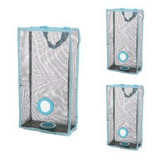 더나은날 컬러라인 포인트 긴 사각 벽걸이 정리 가방 대 YT_RI258, 블루, 3개