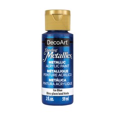 DecoArt 炫彩金屬壓克力顏料 15 冰藍色, 59ml, 1色