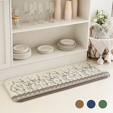 Leoum 尤加利PVC廚房緩衝地墊, 1個, 棕色