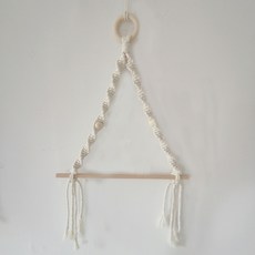 Moorish macrame 感性毛巾紙巾架 1 step, 白色, 1個
