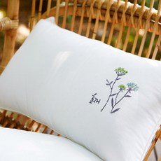 Hyojae 盛開花園午睡頸椎側睡枕, 綠色