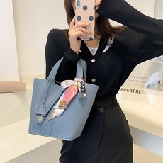 ARTJOY 我的托特水桶包 皮革工藝 DIY 套組, 1套, 藍色