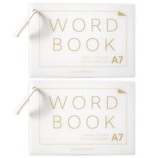 투영디자인 무선 A7링 단어장 60매, 화이트, 2개, 2개
