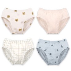 Maykids 小熊系列童款印花三角內褲 4件組