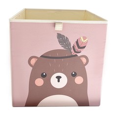 뚜뚜아트 오픈서랍형 장난감 정리함 오픈서랍형, 17. 갈색곰-웨더, 1개