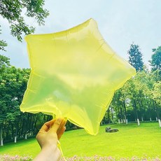 Maket Gamseong 透明浪漫告白派對星星氣球, 50個, 黃色