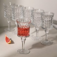 이우아여사 다이아몬드 고블렛 와인잔, 220ml, 6개