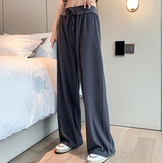 PEONIST 女款腰部荷葉邊涼感褲