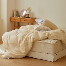 maatila 蝴蝶結蛋糕棉被套 + 枕頭套組