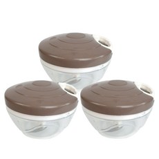 Kitchengu 旋轉蔬菜調理器, 巧克力色, 3入